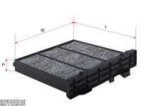 Фильтр салона угольный Sakura CAC-10070