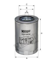 Корпусный топливный фильтр Hengst H201WDK