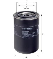 Корпусный масляный фильтр Hengst H17WD01