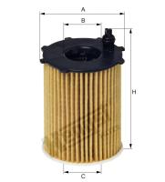 Вставка для масляного фильтра с комплектом прокладок Hengst E1023H D232