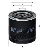 Корпусный масляный фильтр Hengst H10W14