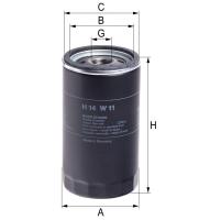 Корпусный масляный фильтр Hengst H14W11
