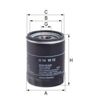 Корпусный масляный фильтр Hengst H14W12