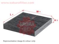 Фильтр салона угольный Sakura CAC-1801