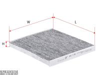 Фильтр салона угольный Sakura CAC-1106