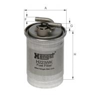 Магистральный топливный фильтр Hengst H223WK