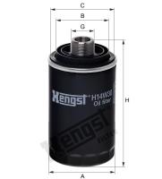 Корпусный масляный фильтр Hengst H14W30