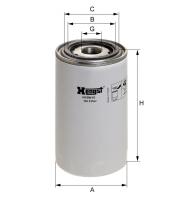 Корпусный масляный фильтр Hengst H19W10