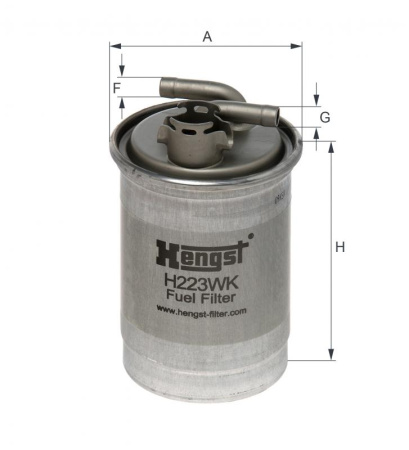 Магистральный топливный фильтр Hengst H223WK