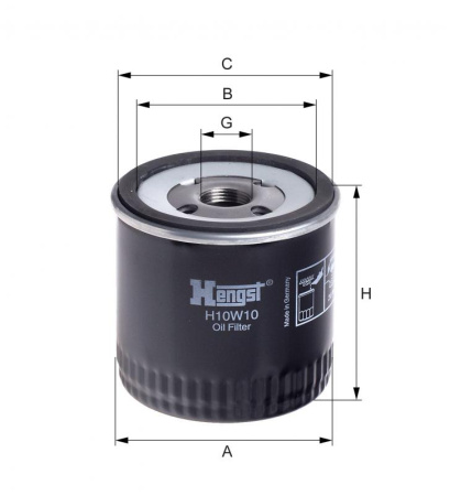 Корпусный масляный фильтр Hengst H10W10